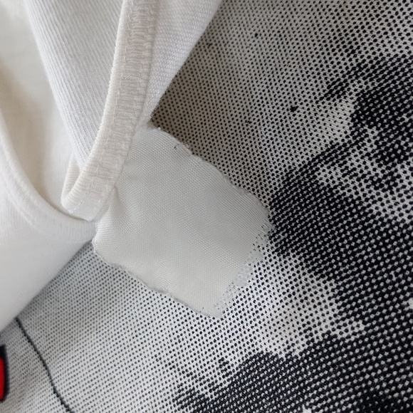 VINTAGE 90s Work Force Steel Workers Big Print Muscle Shirt - Picture 5 of 7